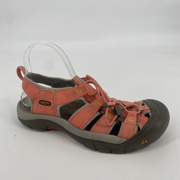 KEEN Shoes - Keen sandals women’s 10 orange waterproof trail hiking outdoor fabric toggle